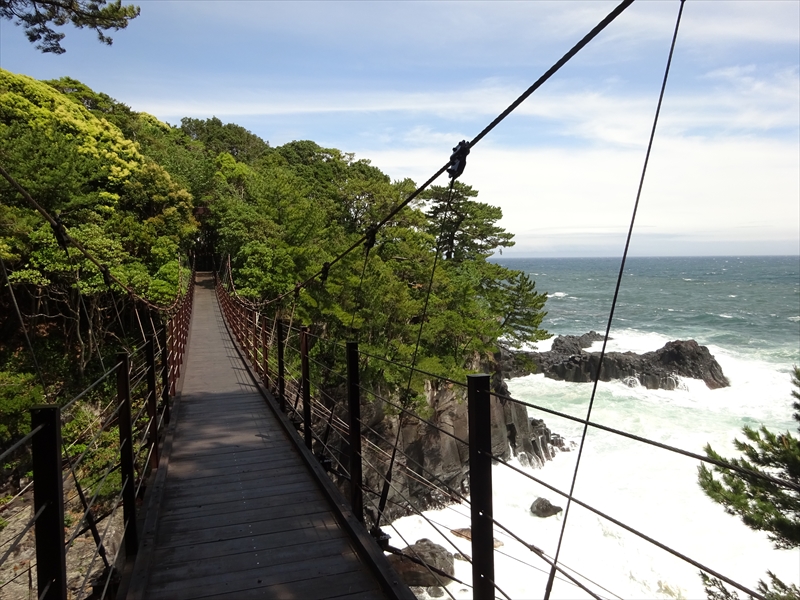 対島の滝・橋立つり橋