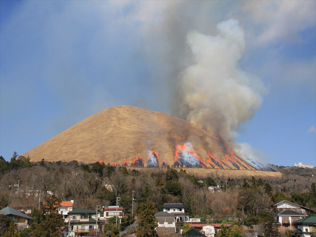 2020年 やっとやっとの大室山・山焼きです！