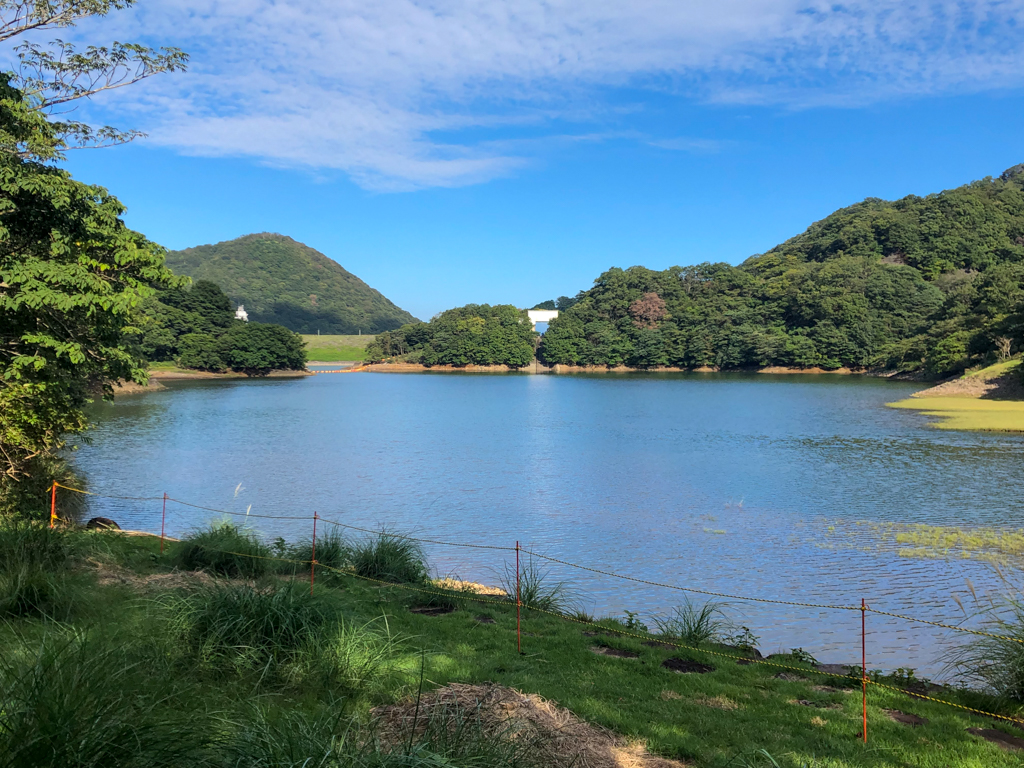 秋の松川湖畔