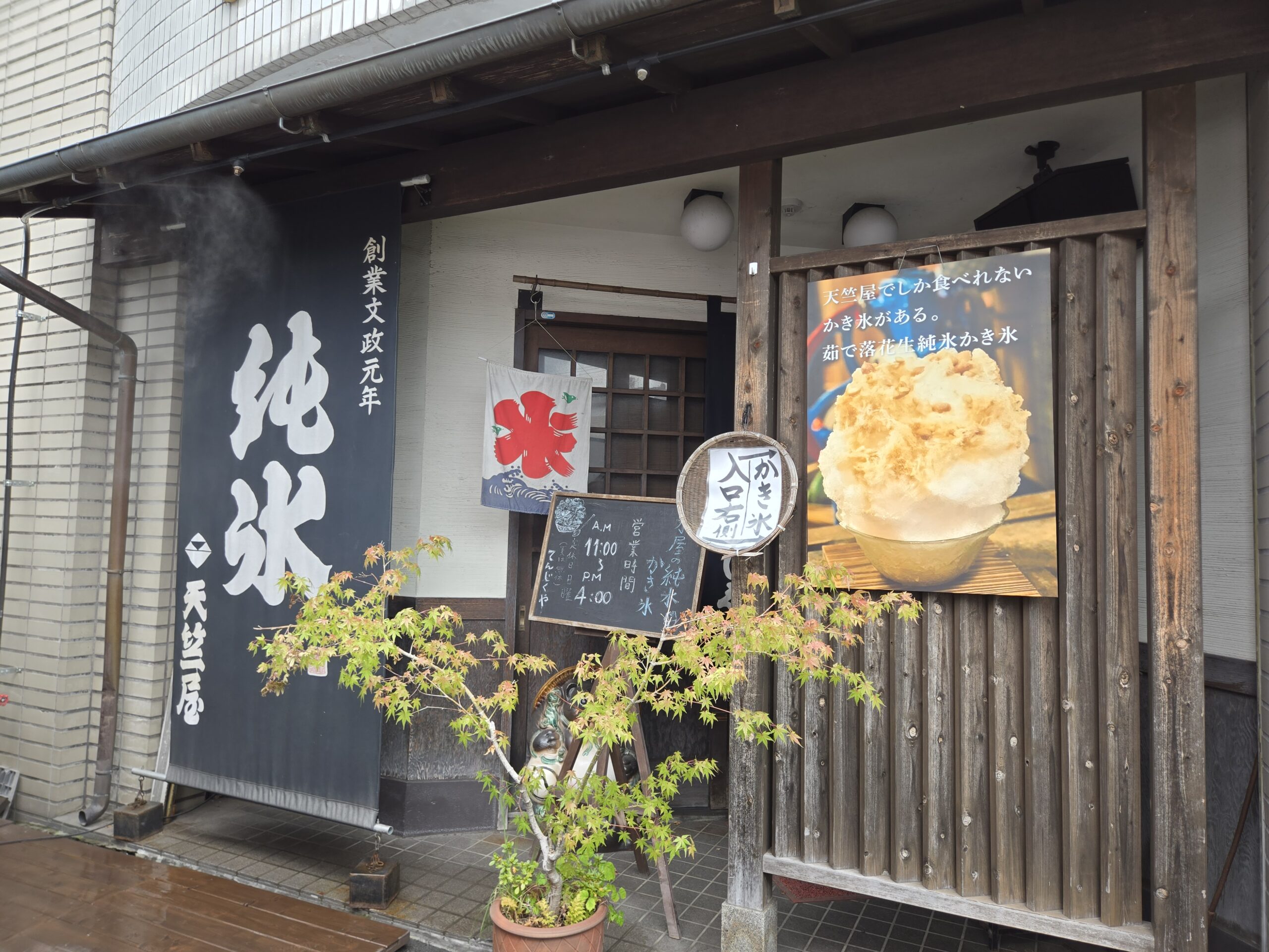 てんじくやの純氷かき氷